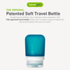 Picture of humangear GoToob+ (Small) | Refillable Silicone Travel Bottle | Locking Lid | Food-Safe Material | Teal, Small (1.7 fl.oz; 53ml)