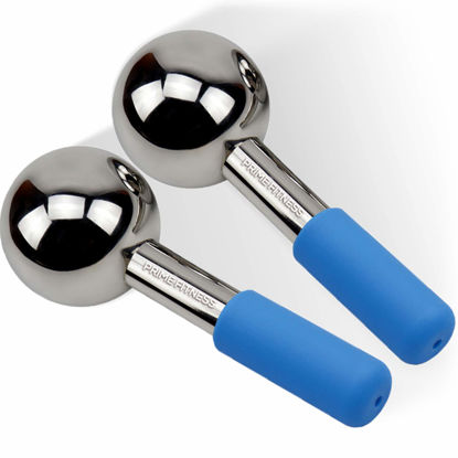 Picture of Ice Globes for Facials | Unbreakable Steel Cooling Roller | Cryo Sticks for Face | Massager for Face Neck & Eyes | Skin Care for Dark Circles, Puffiness, Wrinkles, Collagen Production (BLUE)