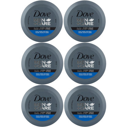Picture of Dove Men+Care Ultra Hydra Cream - Dove Lotion, 3-In-1 Advanced Skin Care for Men, Face Cream, Hand Cream, and Body Lotion for Extremely Dry Skin, All Skin Types, 5.07 Fl Oz (Pack of 6)