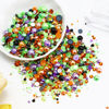 Picture of Briskbloom 60g Mix Pearls and Rhinestones for Crafts, 3620PCS 2mm-10mm Flatback Pearl Rhinestones for Nails Face Art Tumblers, Halloween Jelly Rhinestones and Half Pearls, Orange|Black|Green|Purple