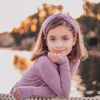 Picture of FROG SAC Sequin Knot Headband for Girls, Purple Knotted Hair Bands Accessories for Kids, Sparkly Iridescent Little Girl Headbands, Cute Fashion Hairbands for Tweens Stocking Stuffers for Children