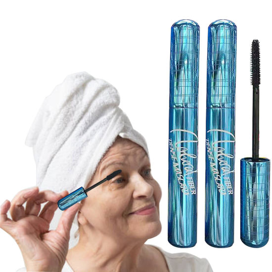 Picture of Mascara for Older Women 60 Plus, Mascara for Women over 60 with Thinning Lashes, Waterproof Mascara Black, Hypoallergenic Tubing Mascara Black Volume and Length for Sensitive Eyes (2 Pack)
