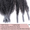 Picture of 3 Packs Grey Pre-fluffed Springy Afro Twist Hair 16 Inch Pre-Separated Spring Twist For Distressed Soft Locs Afro Twist Hair Natural Marley Twist Crochet Braiding Hair Extensions (16 Inch3Pcs,TGREY#)
