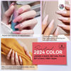 Picture of SAVILAND Quick Dry Nail Polish: 6Pcs Hot Sheer Color Nail Polish Set Neutral Solid Color Pink Nudes Glitter Nail Polish Kit Castor Oil Non Gel X Nail Polish Finger Toe Nail Art Home DIY Gift Set