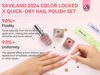 Picture of SAVILAND Quick Dry Nail Polish: 6Pcs Hot Sheer Color Nail Polish Set Neutral Solid Color Pink Nudes Glitter Nail Polish Kit Castor Oil Non Gel X Nail Polish Finger Toe Nail Art Home DIY Gift Set