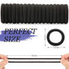 Picture of JIRIS 100 pcs No Break Hair Ties fitting Kit, and limited-time Starter Kit | Gentle for any hair type with no slipping or snagging Color mixing(Black)
