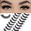 Picture of FARRED Natural Lashes Short False Eyelashes Wispy Mink Eye Lash Fluffy Wispies Eyelash Natural Look 10 Pairs Fake Lashes Pack Volume Lash Strips Pestañas