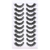 Picture of FARRED Natural Lashes Short False Eyelashes Wispy Mink Eye Lash Fluffy Wispies Eyelash Natural Look 10 Pairs Fake Lashes Pack Volume Lash Strips Pestañas