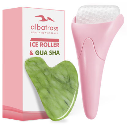 Picture of Gua Sha & Ice Roller for Face, Small Gifts, Facial Tools for Puffiness and Redness Reducing Skin Care Routine, Self Care Massage Gift for Women Men