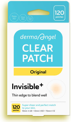 Picture of DERMA ANGEL Ultra Invisible Cystic Acne Patches for Cystic Acne Treatment Acne Patches for Cystic Acne Blemish Patches Hydrocolloid Patches -Day and Night- UPGRADED (Acne Specialist-120 Count-3 Sizes)