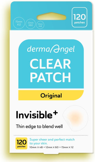 Picture of DERMA ANGEL Ultra Invisible Cystic Acne Patches for Cystic Acne Treatment Acne Patches for Cystic Acne Blemish Patches Hydrocolloid Patches -Day and Night- UPGRADED (Acne Specialist-120 Count-3 Sizes)