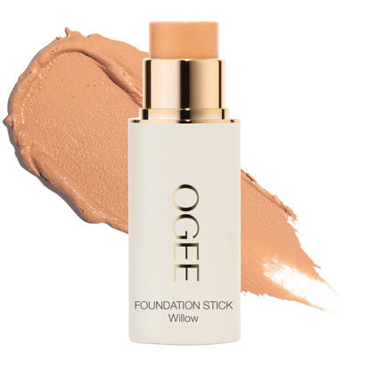 Picture of Ogee Sculpted Complexion Foundation Stick (Willow 3.00C - Medium Light, Peach-Beige Undertones) Full Coverage Foundation Makeup - Instantly Balance & Even Complexion - 70% Organic Ingredients