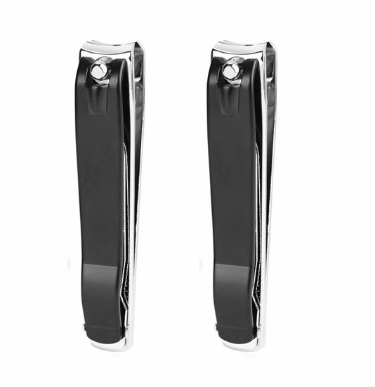 Picture of ICEYLI Large Nail Clippers Set,2 Pcs Premium Stainless Steel Fingernail & Toenail Clippers Curved Blade with Sharp and Sturdy Blade