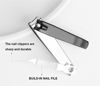 Picture of ICEYLI Large Nail Clippers Set,2 Pcs Premium Stainless Steel Fingernail & Toenail Clippers Curved Blade with Sharp and Sturdy Blade