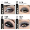 Picture of Kaely 4Pcs Smokey Eyeshadow Stick Set for Eyes,Pearl white Dazzling grey Pearl black Silver,Eye Brightener Makeup Pen,Waterproof Cream Eye Shadow Highlighter Crayon Pencil,sombras en crema para ojos