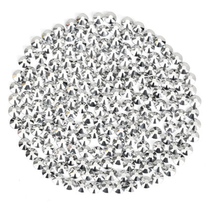 Picture of Novani Rhinestones 3000Pcs Flatback Crystal Round Loose Gemstones Glass Rhinestones for Crafts Makeup Nail Art Clothes Shoes DIY Decorations(SS10, 2.7-2.9mm,Sliver)