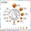 Picture of Novani Rhinestones Flatback Rhinestones Glass Gems Stones Jewels Round Gemstones Non-Hotfix Crystal for Crafts,SS30,288 Pieces,Gold