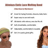 Picture of Atimiaza 2 Pcs Elastic Gold Lace Melting Bands - Wig Band for Lace Fronts, Edge Wrap to Lay Edges (Pack of 2)
