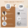 Picture of FORENEE Hair Ties No Damage - 10PCS Ponytail Holders - Elastic Hair Ties for Thick Hair - Braided Hair Bands for Women Girls's Hair - Blue Sky