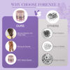 Picture of FORENEE Hair Ties No Damage - 10PCS Ponytail Holders - Elastic Hair Ties for Thick Hair - Braided Hair Bands for Women Girls's Hair - Violet