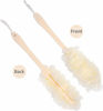 Picture of Arswin Back Scrubber for Shower,Loofah Long Handle Bath Body Brush,Soft Nylon Mesh Sponge for Shower,Loofah On a Stick for Men Women,Exfoliating Scrub Cleaning Luffa for Elderl(3Pack-Mix)