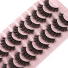 Picture of wiwoseo False Eyelashes Natural Wispy Faux Mink Lashes Natural Look Eyelashes Fluff Curly Crossing 16MM 3D Effect Eyelashes 10 Pairs Pack