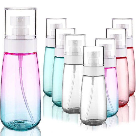 Picture of Cosywell Fine Mist Spray Bottles TSA Approved 3.4oz 100ml 8 Pack Leak Proof Travel Spray Bottle Empty Small Spray Bottles for Perfume Essential Oils Toners Rose Water Cosmetics （8PCS-4Colors）