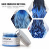 Picture of Instant Hair Dye Wax, SOVONCARE Blue Temporary Color Hair Wax Natural Hairstyle Cream Mud for Men & Women Christmas Cosplay Date 4.23 oz (Blue)