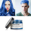 Picture of Instant Hair Dye Wax, SOVONCARE Blue Temporary Color Hair Wax Natural Hairstyle Cream Mud for Men & Women Christmas Cosplay Date 4.23 oz (Blue)