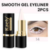 Picture of evpct 2Pcs Translucent White Gel Eyeliner Pencil Eye Black Face Paint Stick Makeup Set Waterproof Matte Cream Crayon Eyeliner Set Cat Eye Liners Eyeshadow Guide delineador de ojos contra el agua