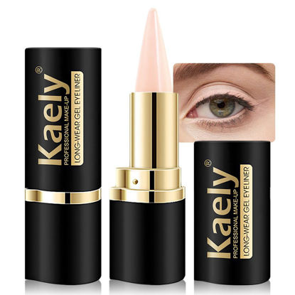 Picture of evpct 1Pcs Bright Nude Gel Eyeliner Pencil Eye Black Face Paint Stick Makeup Set Waterproof Matte Cream Crayon Eyeliner Pencil Set Cat Eye Liners Eyeshadow Guide delineador de ojos contra el agua