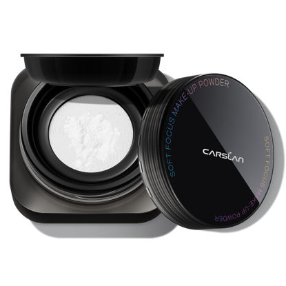 Picture of CARSLAN Soft Focus Loose Setting Powder, Waterproof, Matte, Oil Control, Shine Free, Talc-Free Face Powder Makeup, 24H Longwear Finishing Powder, 01 Translucent For Dry