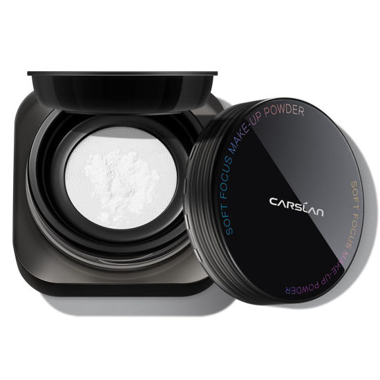 Picture of CARSLAN Soft Focus Loose Setting Powder, Waterproof, Matte, Oil Control, Shine Free, Talc-Free Face Powder Makeup, 24H Longwear Finishing Powder, 01 Translucent For Dry