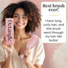 Picture of Lily England Curly Hair Brush - Detangling & Styling Tool with Flexible Bristles for Pain-Free Wet & Dry Curls (3c to 4c), Pink