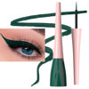 Picture of evpct 1Pcs Dark Green Liquid Eyeliner Waterproof Dark Green Eye Liners for Women, Eyes Wing Eyeliner Stamps Shapes Colored Eyeliner delineador de ojos a prueba de agua contra el agua blanco para ojos