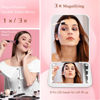 Picture of Personalized Valentine’s Gifts for Women, Mother’s Day Initial Compact Mirror with Light,Preppy Gifts LED Mirror,1X/3X Magnifying Travel Mirror, Mini Folding Makeup Pocket Mirror for Girls/ Mom/Mother