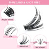 Picture of 280 Pcs Individual Lashes 30D+40D Mixed Lash Clusters 14 Rows Cluster Lashes that Look Like Eyelash Extensions DIY Lash Extension Self Application At Home (30+40-D-10)