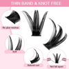 Picture of 280 Pcs Individual Lashes 40D+50D Mixed Lash Clusters 14 Rows Cluster Lashes that Look Like Eyelash Extensions DIY Lash Extension Self Application At Home (40+50-C-9-16mix)