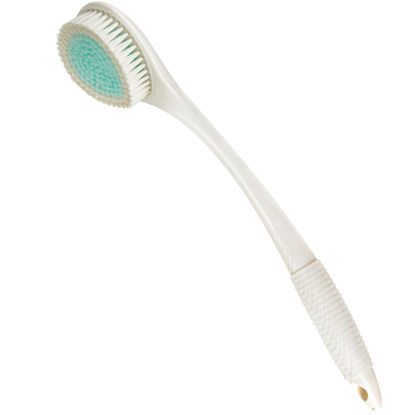 Picture of BEDELITE Back Bath Brush Long Handle for Shower - Soft Shower Brush for Men & Women,Back Brush Scrubber(16.4" Long), Skin Exfoliator for Bath Scrubber Body Brush(Ivory)