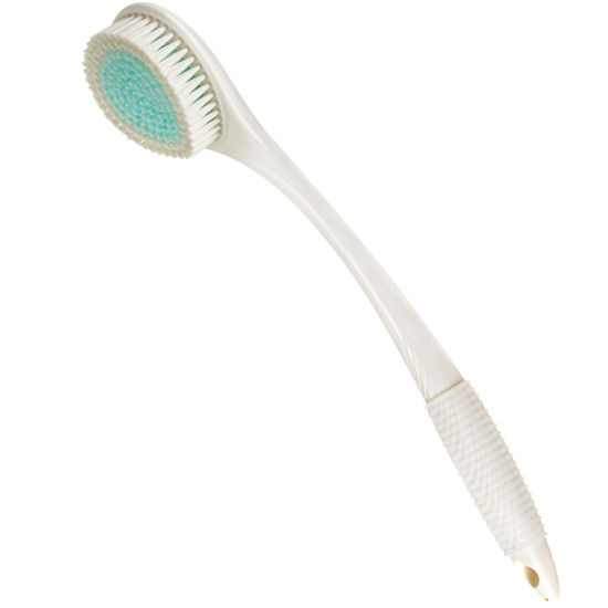 Picture of BEDELITE Back Bath Brush Long Handle for Shower - Soft Shower Brush for Men & Women,Back Brush Scrubber(16.4" Long), Skin Exfoliator for Bath Scrubber Body Brush(Ivory)