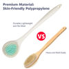Picture of BEDELITE Back Bath Brush Long Handle for Shower - Soft Shower Brush for Men & Women,Back Brush Scrubber(16.4" Long), Skin Exfoliator for Bath Scrubber Body Brush(Ivory)