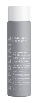 Picture of Paula’s Choice 6% Mandelic Acid + 2% Lactic Acid Exfoliant, Gentle Daily AHA Exfoliation for Discoloration, Bumpy Texture & Radiance, for Sensitive Skin, Fragrance-Free & Paraben-Free, 3 Fl. Oz.