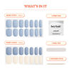 Picture of Heyhae Semi Cured Gel Nail Strips | Sun Cured Gel Nail Wraps No LED Lamp Needed Easy Apply & Remove | Includes 28 strips, 1 Prep Pad, 1 Nail File & 1 Wooden Stick - Hey, It's Your Era