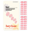Picture of Heyhae Semi Cured Gel Nail Strips | Sun Cured Gel Nail Wraps No LED Lamp Needed Easy Apply & Remove | Includes 28 strips, 1 Prep Pad, 1 Nail File & 1 Wooden Stick - Hey, Strawberry Picking?