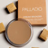 Picture of Palladio Cream Bronzer for Face & Skin, Creates a Sun Kissed Glow, Infused with Aloe & Cocoa Butter, Buildable Coverage, Vegan Formula, Cruelty Free, Suitable for All Skin Types, (Caramel Latte)