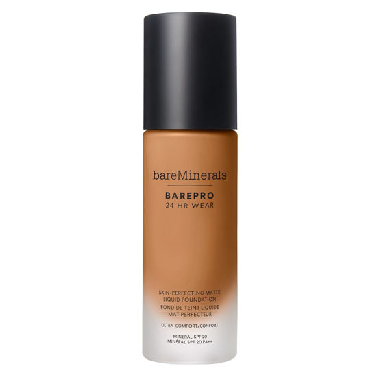 Picture of bareminerals Barepro 24HR Wear Matte Liquid Foundation Mineral SPF 20, Full Coverage Foundation Makeup for Mature Skin, Oil-Free, Vegan