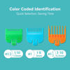 Picture of Clipper Guards Set Fits for Most Wahl Clippers and Babyliss FX870, Clipper Guides Replacement - Guard Number: #1/2, #1 and #1 1/2 (Length: 1/16 inch, 1/8 inch and 3/16 inch)