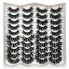 Picture of Fluffy Mink Lashes 20 Pairs Dramatic Thick Long 5D False Eyelashes 20mm 4 Styles D Curl Fake Eyelashes Pack, by Kmilro