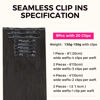 Picture of Lashey Yaki Straight Seamless Clip in Hair Extensions Human Hair 130g 9pcs 18 Inch Natural Black Clip in Hair Extensions for Women PU Clip ins with Invise Edge