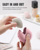 Picture of FERYES 2 PCS Makeup Sponge Holder - Shatterproof Eco-Friendly Silicone Beauty Make Up Blender Case for Travel
